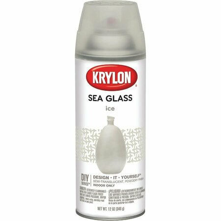 KRYLON 12 Oz. Frosted Sea Glass Finish Spray Paint, Ice K09056007